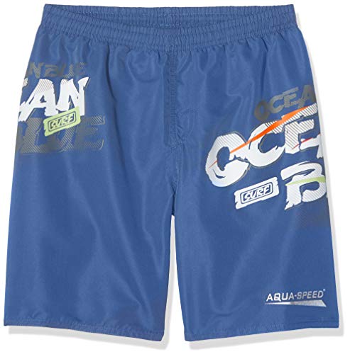 Aqua-Speed David Boys Aquashorts Swim Shorts Blue Size 9/10A