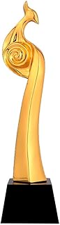 BAFAFA Golden Trophy Crystal Trophy Peacock Trophy Prize for Party Decorations, Party Favors, School Award, Game Prize, Party Prize and Appreciation Gifts (Color : Gold, Size : 8 * 30cm) Trophy