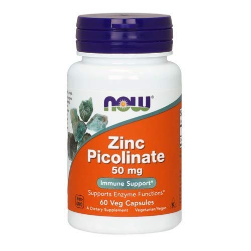 Now Foods Zinc Picolinate, 60 Capsules / 50 mg ( Multi-Pack)