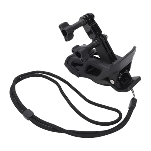 Soporte para la barbilla de casco Bewinner con abrazadera ajustable de ABS para cámaras de acción 3