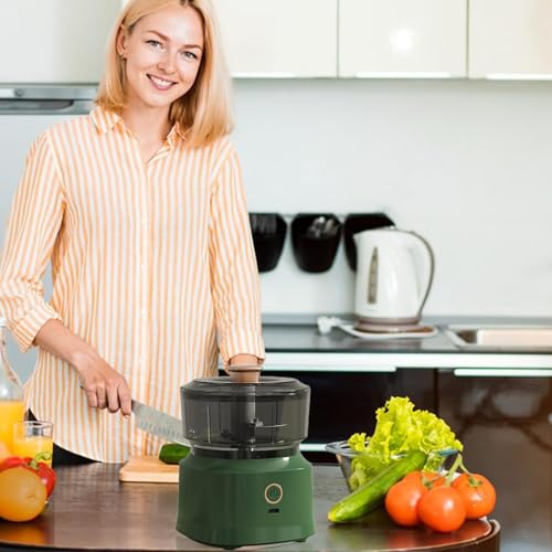 Image of Electric garlic chopper, 350ml cordless mini meat grinder, USB rechargeable, onion cutter, vegetable chopper, small electric food processor for baby food, vegetables, garlic