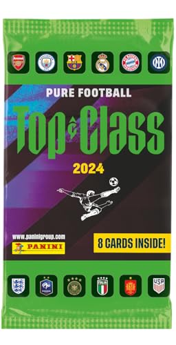 Panini PANINI Top Class FIFA 2024 Trading Cards Blaster Box 7 Pochettes + 5 Cartes Holo Giants + 1 Poster
