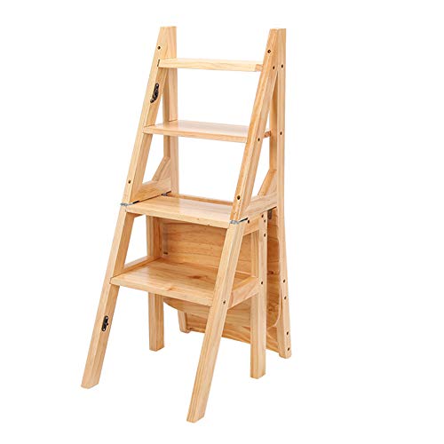 Étagère à fleurs et chaise escalier bois pour petits espaces