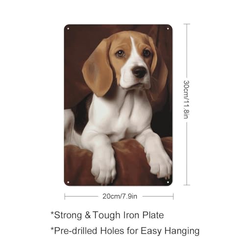Affiche Beagle en métal : la solution pour décorer un mur vide de salon - 2