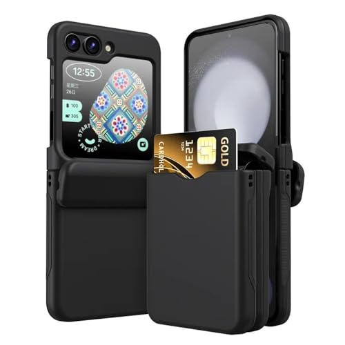Coque Samsung Z Flip6 pour voyager léger, protection antichoc avec porte-carte