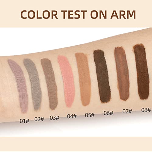 Maepeor Matte Liquid Eyeshadow 8 Colors Neutral Naked Smooth Creamy Eyeshadow Set Lightweight High-Pigmented And Waterproof Long Lasting Matte Eyeshadow (Matte Naked, 8Colors Set 1) #TOP1