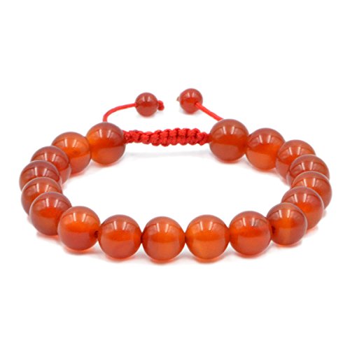 Image of AD Beads Natural 10mm Gemstone Bracelets Healing Power Crystal Macrame Adjustable 7-9 Inch
