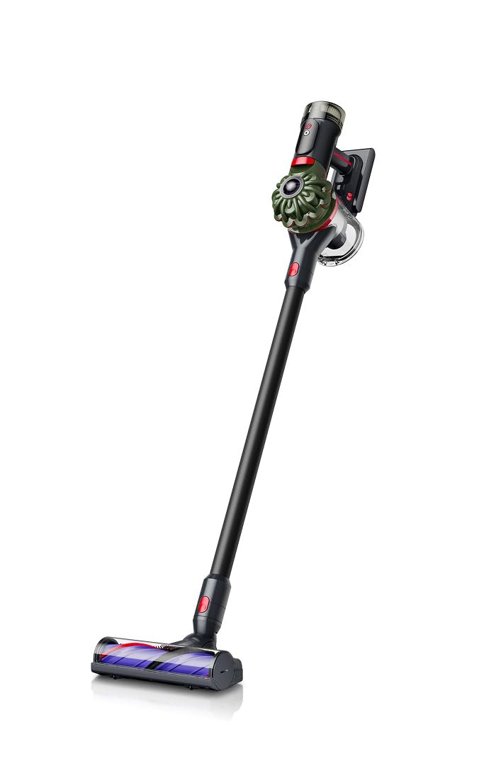 Dyson V8 Cyclone kabelloser Staubsauger, 150 AW, 60 Minuten Laufzeit, Motorbar-Bürste mit Anti-Verhedderungs-Technologie, Kombi-Zubehör