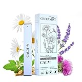 GREENMIST Ashwagandha Diffuser Pen - Herbal Calm Diffuser for Breathing in Calm & Relaxation - Calming Blend with Ashwagandha Chamomile Lavender & Rhodiola Rosea - 800 Uses All-Natural Botanicals