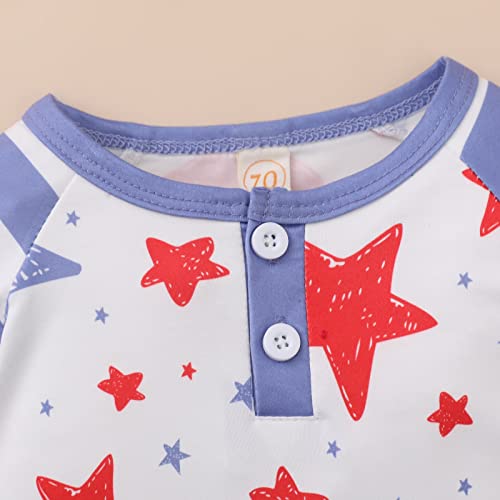 Tinypainter Baby Boy 4Th Of July Romper Infant Short Sleeve One Piece Jumpsuit American Flag Independence Day Outfits #TOP5