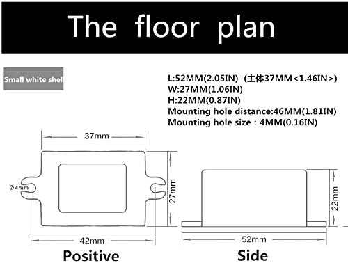 Miniatura 9 de DC 6V 9V 12V 6-22V Paso abajo a DC 3V3A 3V 3A 9W impermeable DC Buck Convertidor Regulador de voltaje 6-22V a 3V 3A Fuente de alimentación de salida