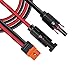 ZkeeShop Solarladekabel Solarstecker auf XT60i Adapter Stecker Anschluss Solarpanel 12AWG XT60i-F Kabel Kompatibel für Solargenerator Tragbare Powerstation (3M/118inch)(3M)
