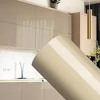Adesivo Vinílico Para Envelopamento Cor Bege Laca para Móveis, Eletrodomestico, Papel de Parede, Vidros (50 cm x 1 Metro)