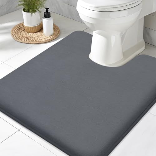 Smiry Memory Foam Toilet Rugs 24x24, Extra Soft Absorbent Bathroom Rugs by Smiry - Used condition - US$22.49