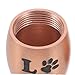 Decorative Metal Keepsake for Dog Cat Ashes Weather Resistant Humidity Design Heartfelt Memorial Box for Remembrance