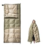 BISINNA Down Sleeping Bag for Adults 650FP Ultralught Wearable 3 Season Backpacking Sleeping Bags Muti-Use Outdoor Packable Sleeping Bag with Compression Sack for Hiking Travel