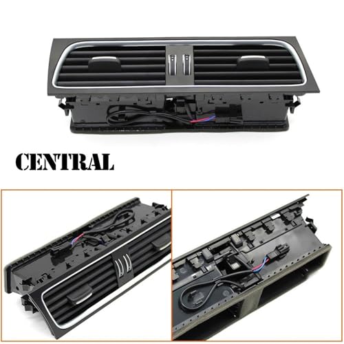 Grille aération centrale haut de gamme pour habitacle Audi A5 et A4 B8 - 4