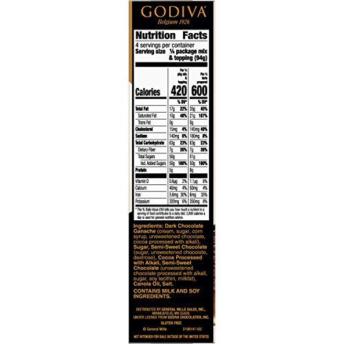 Godiva Baking Mix, Flourless Chocolate Torte, 5 Count - Thumbnail 7