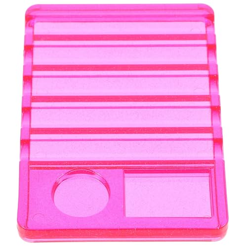 iplusmile Porte-pinceaux en Plastique Élégant Palette de Mélange pour Nail Art 5 Compartiments pour Organiser Espace de Travail Salon de Manucure