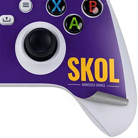 Skinit Decal Gaming Skin Compatible with Xbox Series S Controller - Officially Licensed NFL Minnesota Vikings Team Motto Design