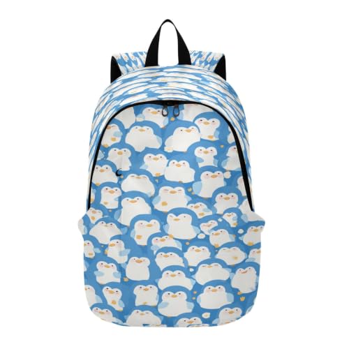 Sac à dos ordinateur pingouin bleu avec bretelles rembourrées ultra confortables