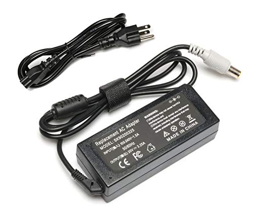 65W 3.25A AC Adapter Laptop Charger for Lenovo Thinkpad T400 T410 T420 T420s T500 T520 T530 E545 T61 X140e X230; X220 X230t X300 X60 S230u T400 T410 T420 T420s T500 SL5 Power Supply Cord
