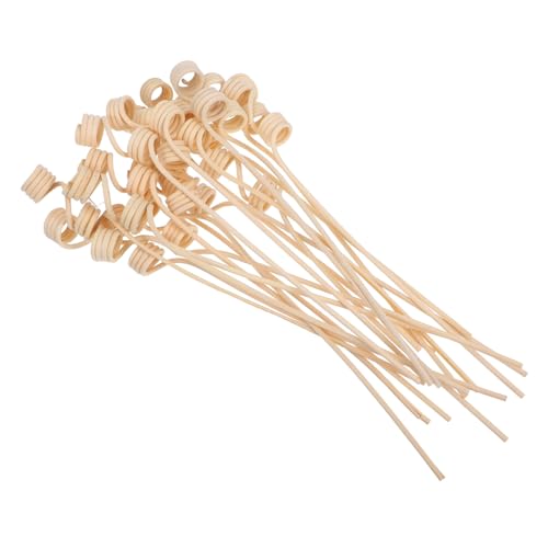 Alipis 20piezas Varillas Difusoras De Aceites Esenciales De Ratán Natural Onduladas para Aromaterapia Sin Adecuado para Bares y Oficinas