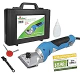 für Pferde Schermaschine für Pferde EG720 - hochwertig konzipiert - Nur 0,70 KG schwer - 2 Leistungsstufen - mit GRATIS Schleifgutschein