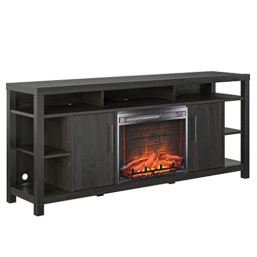 Garrick Electric Fireplace TV Console for TVs up to 75", Espresso -  Ameriwood Home, 8120897COM