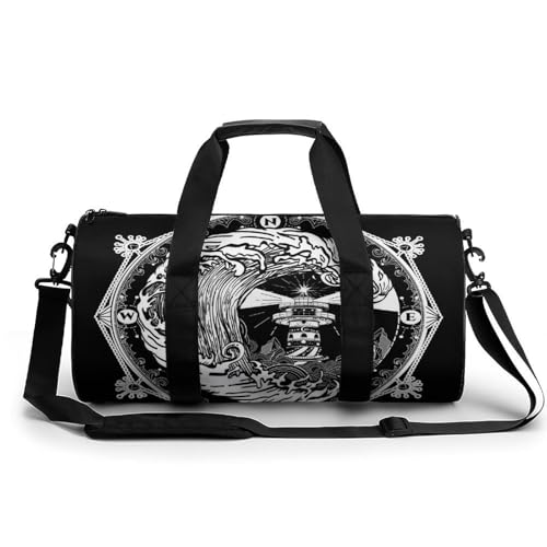 Sac de voyage Esquisse Phare robuste et spacieux pour camping et sport