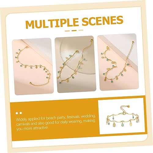 Cadena para el tobillo elegante: pack de 5 piezas LIFKOME ajustables 3