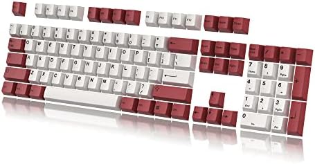 HK Gaming Custom Keycaps | Dye Sublimation PBT Keycap Set for Mechanical Keyboard | 139 Keys | Cherry Profile | ANSI US-Layout | Compatible with Cherry MX, Gateron, Kailh, Outemu | Modern Dolch Light