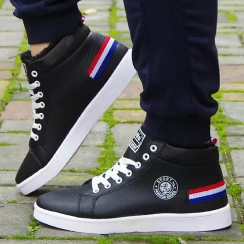Image of High Tops Shoes for Men (Black)