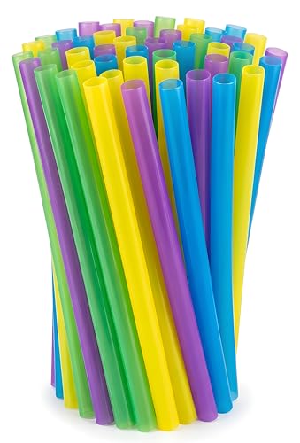 Pitillos desechables jumbo 120 unidades, 23.01 cm largo miniatura 1