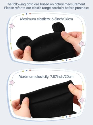 Geyoga 12 Pieces Newborn Hat Mittens Gloves Set Baby Boys Girls Cotton Baby Beanie for 0-12 Months4