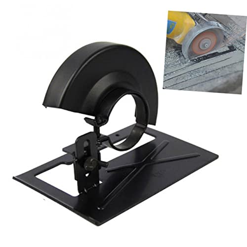 Soporte para amoladora angular de corte seguro con base metálica y protector ajustable 4