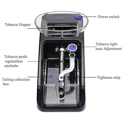 Electric Cigarette Tobacco Rolling Automatic Roller Maker Mini Machine, Men's Father's Best Present