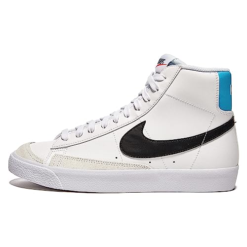 Nike Blazer Mid '77, Chaussures de Gymnastique, White/Black-Team Orange,
