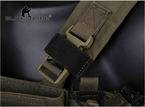 Elite Tribe Mk3 Modular Lightweight Chest Rig Micro Fight Chissis 5.56 Mag Pouch (Multicam) #TOP2