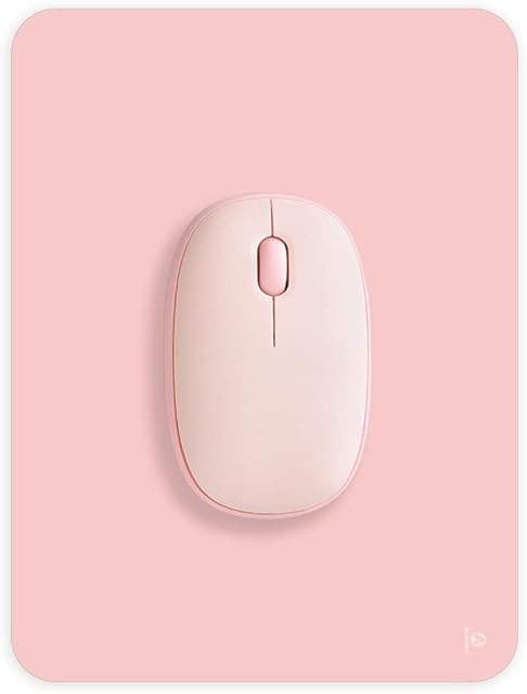 Small Mouse Pad 6 x 8 Inch, Audimi Mini Mouse Pad Thick for Laptop Wireless Mouse Home Office Travel, Portable & Washable Pink