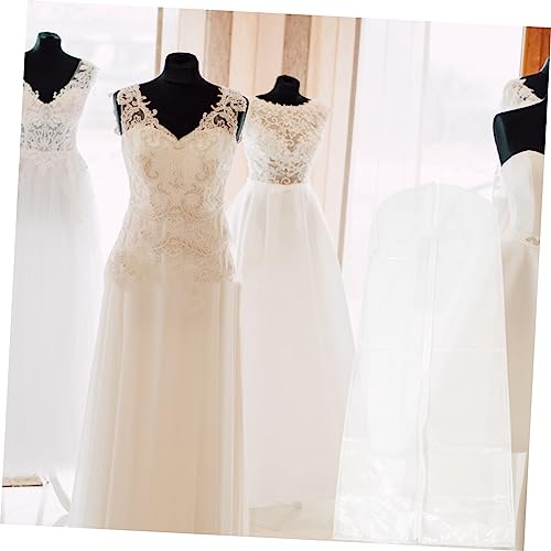 Happyyami Transparent Wedding Dress Garment Bag Resistant Clothing Cover for Storage Easy to Hang Lightweight Peva Material for Wedding Dresses and Long Gowns4