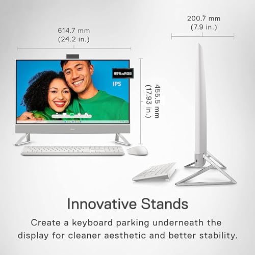 Image of Dell Inspiron 7730 All in One Desktop Computer- 27-inch FHD Touchscreen Display, Intel Core 7-150U GPU, NVIDIA GeForce MX570A GDDR6, Intel AI Boost, Win 11 Pro & Office Lifetime (64GB RAM | 4TB SSD)