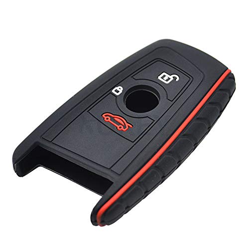 XUKEY Silicone Key Case Cover Key Fob Replacement Car Key Fob Shell Fitment (For reference only) BMW F Series Models FOR BMW 7-Series 2009-2018 FOR BMW 5-Series - Image 4