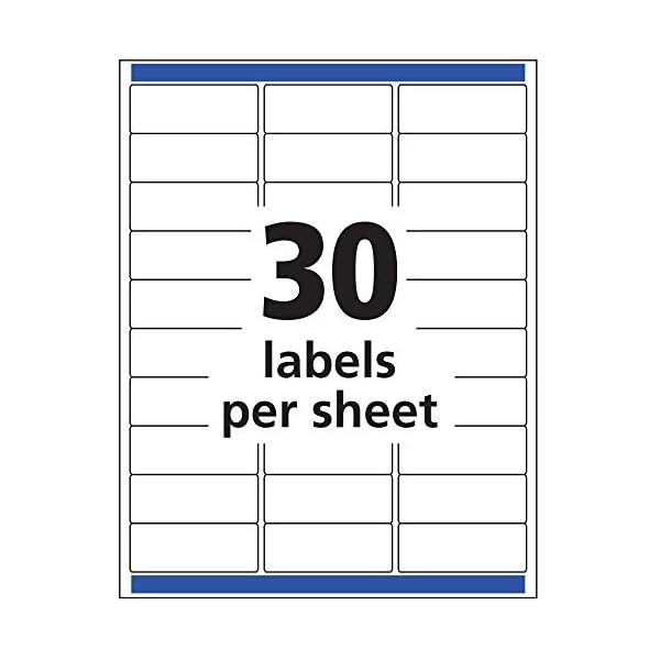 Avery 5160 Easy Peel Address Labels, White, 1 x 2-5/8 Inch, 3,000 Count (Pack of 1) – Bild 4