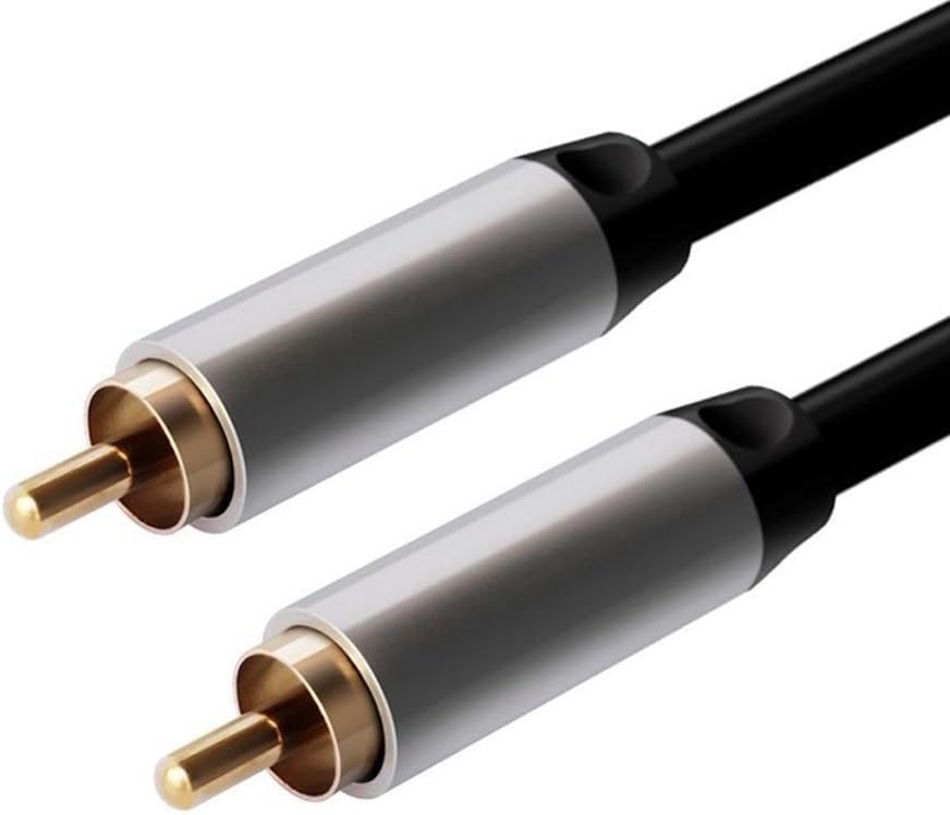 Single RCA Male to Male Cable SPDIF 5.1 Coaxial Digital Cord Gold Plated Audio Video 5M 3M 2M Ultra Premium for DVD Player TV-Box TV Amplifier - 0.5M