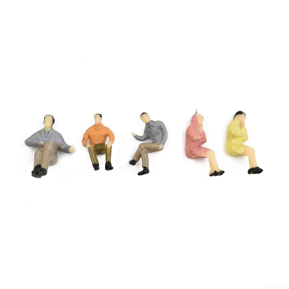 Personnages assis ho dans figurines pour modélisme ferroviaire à l'échelle ho