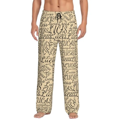 Personalized Men's Pajama Pants, Custom Mens Pajama Bottoms, Personalized Pajama Pants for Men Black Blue
