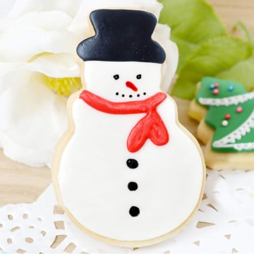 Christmas Cookie Cutter Set - Joyoldelf 5 Piece Stainless Steel Snowflake, Christmas Tree, Reindeer, Gingerbread Boy, Snowman for Kids - Image 3