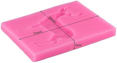 Miniatura 4 de Molde de silicona para ciervos, arcilla polimérica, caramelo, chocolate, molde para hornear, decoración de cupcakes, fondant, herramientas de