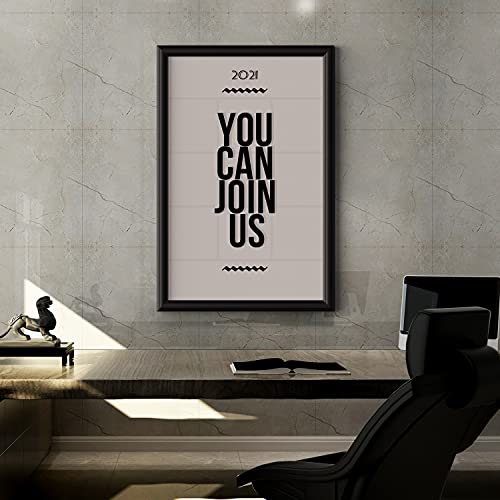 24X36 Inches Picture Frame -Poster Frame Wall Mounting Document Certificate Frames - Aluminum With 1 Pvc Transparent Protective Film, 1" Profile Black Wall Mounted Display Picture/Photo - 2 Packs #TOP1